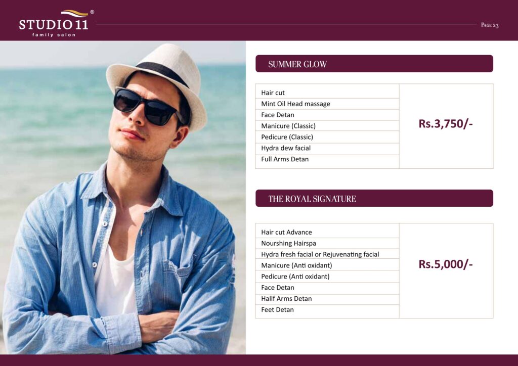 Summer Glow and The Royal Signature combo package details
