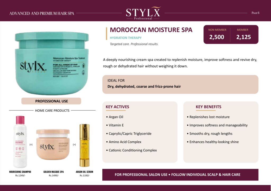 Moroccan Moisture Spa hydration therapy - key actives, benefits and price