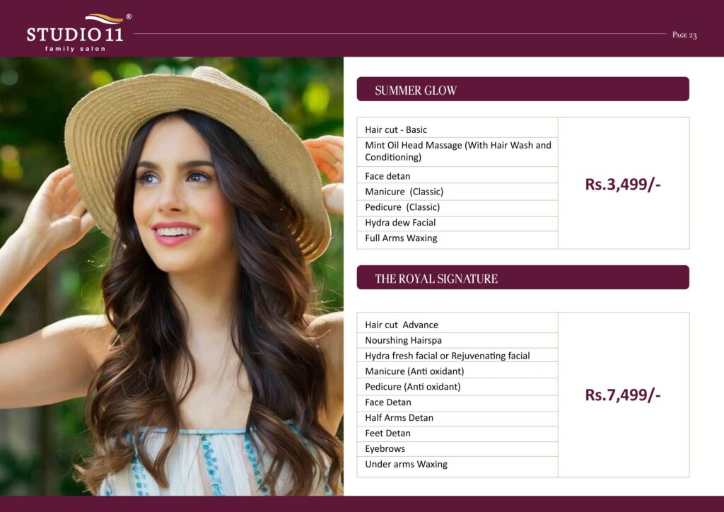 Summer Glow and The Royal Signature combo package details